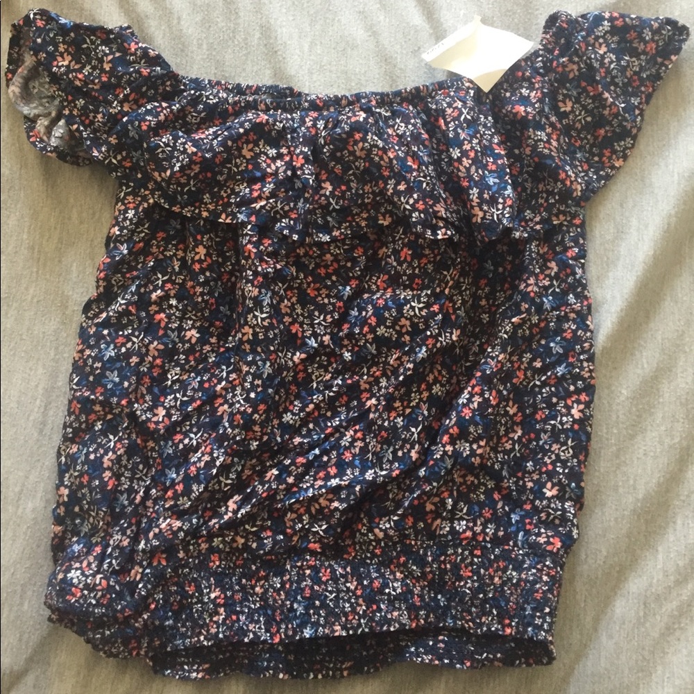 Girls over the shoulder top
